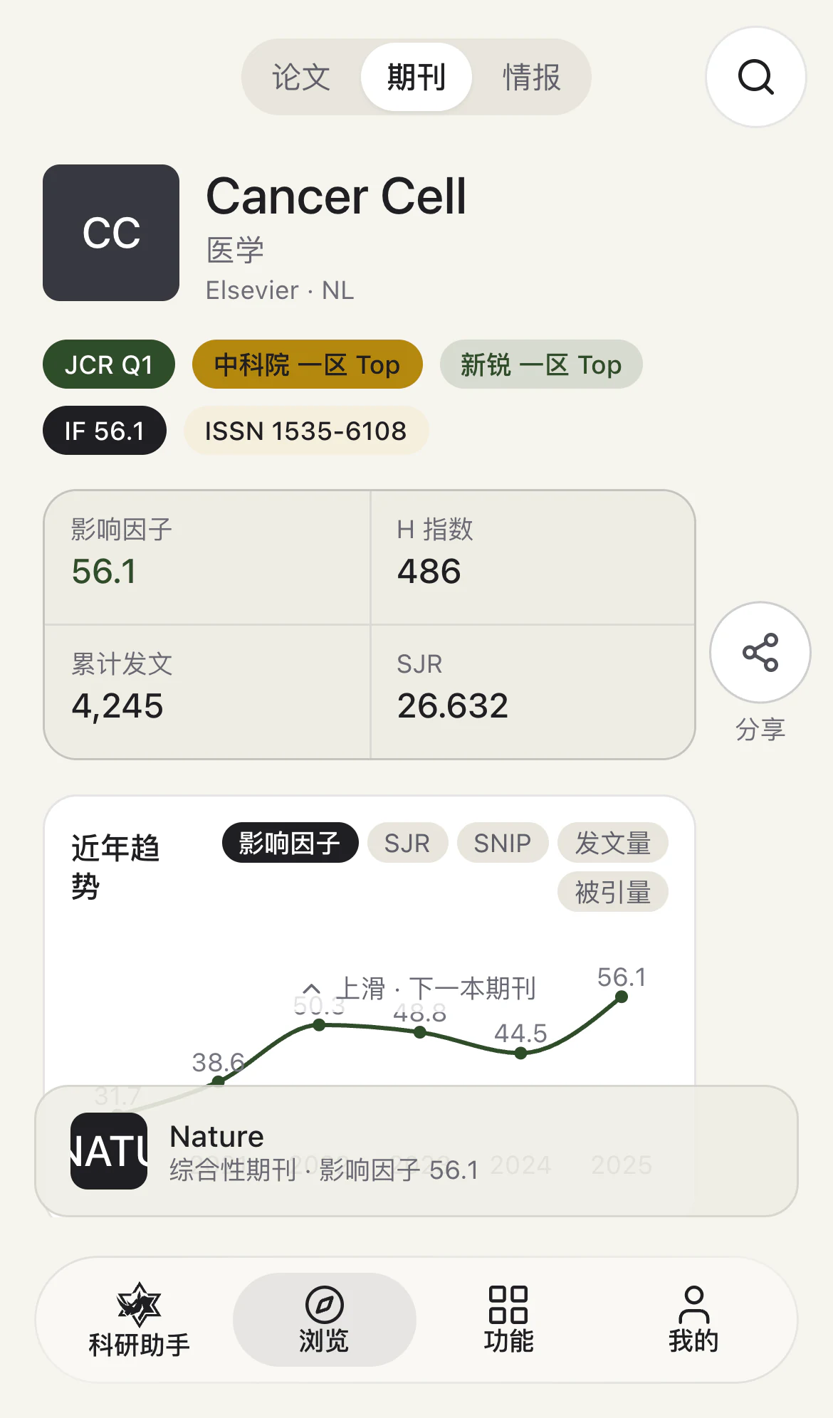 移动 Feed · 期刊卡与下一刊预览